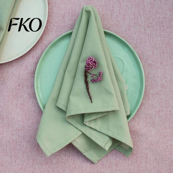Solid Color Napkins Rustic Cloth Napkin, 16 Inch Linen Machine Reusable Washable Farmhouse Style Napkin for Wedding Bridal Shower Dining