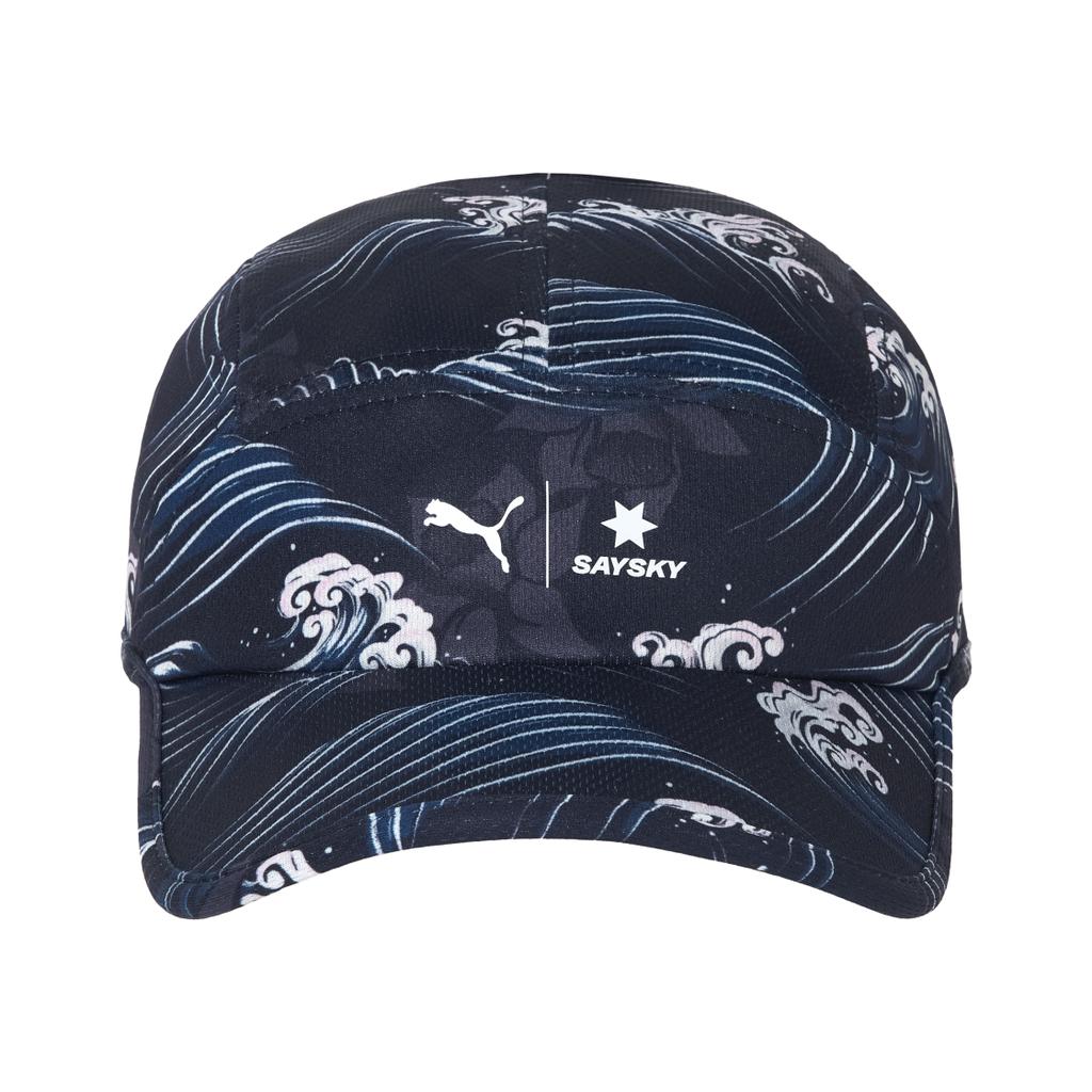 Puma Printed Design Polyester Duckbill Cap Unisex Caps Dark-Blue 026196_02