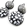 NOA [J1761] - Boucles Créateur 'Safari' noir blanc