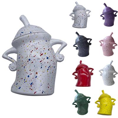 1 szt. Kanister z dekoracjami świątecznymi z nastawieniem słoik do przechowywania żywności z pokrywką słoik na cukierki Akimbo kubki z żywicy