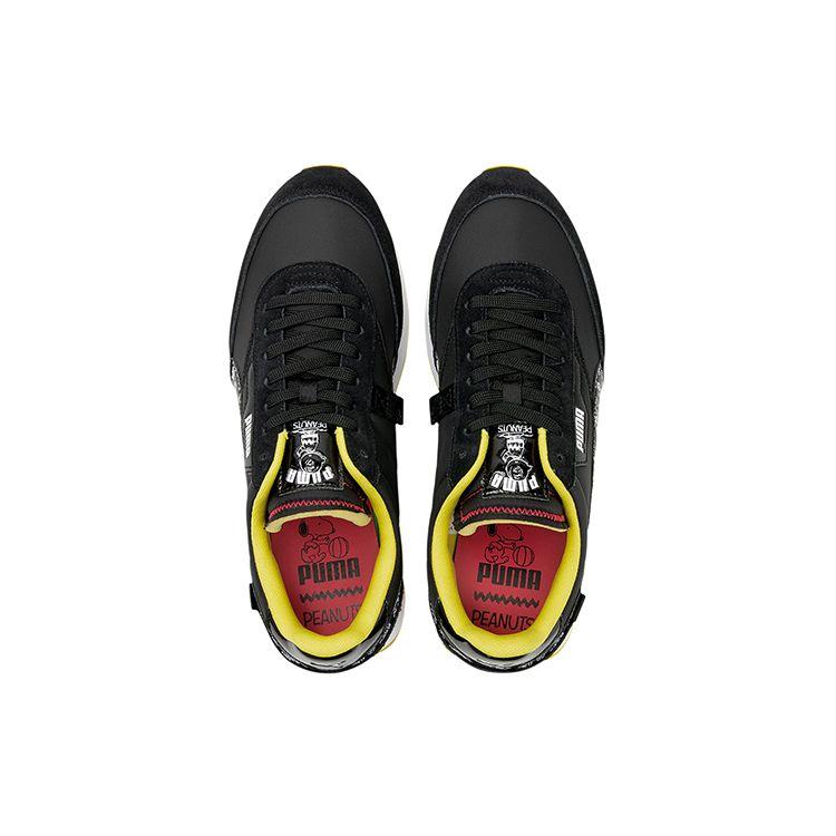 Puma Future Rider Unisex Sneakers Black White Yellow Red 380483-01