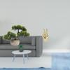 Artificial Bonsai Tree Greenery Collection Faux Plant Pot Table Centerpieces Hand Finger Gesture
