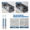 5Pcs Waterproof Tile Grout Pen White Grout Repair Marker for Bathroom Kitchen Gaps