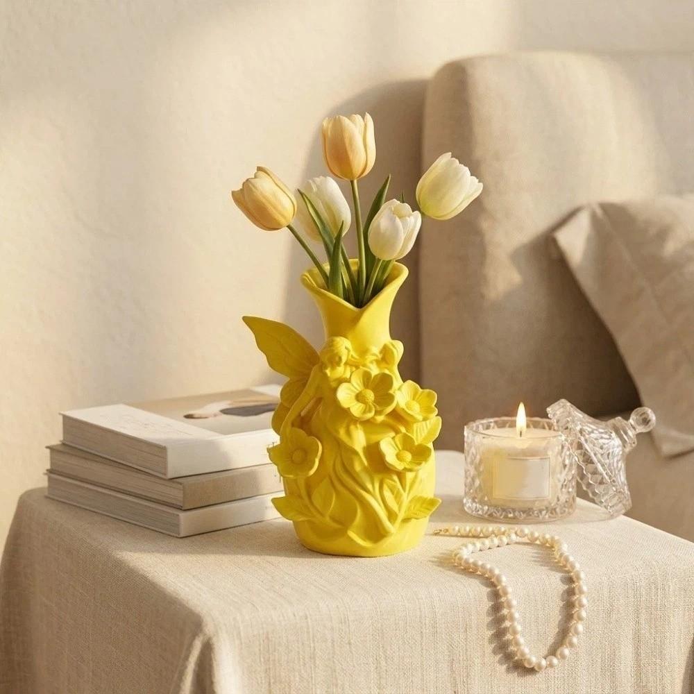 3D Printed Fairy Vase Artistic Shape Art Ornaments Ins Style Floral Container  Office