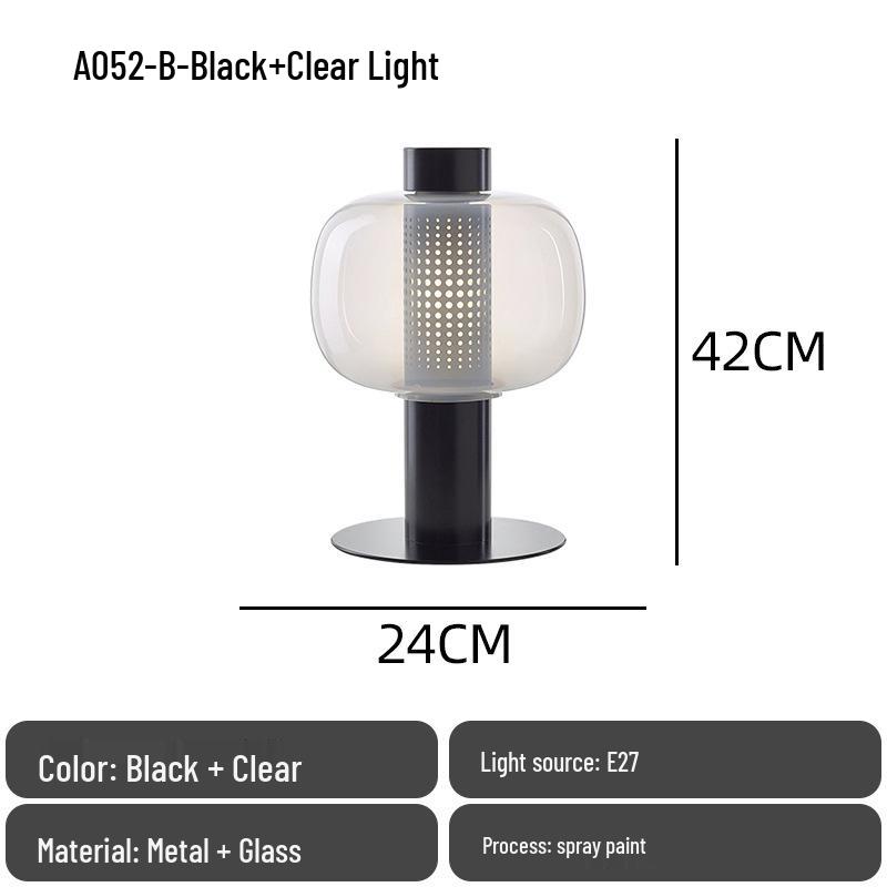 Nordic Modern Minimalist Glass Bedside Lamp for Designer Showrooms, Hotels & B&Bs