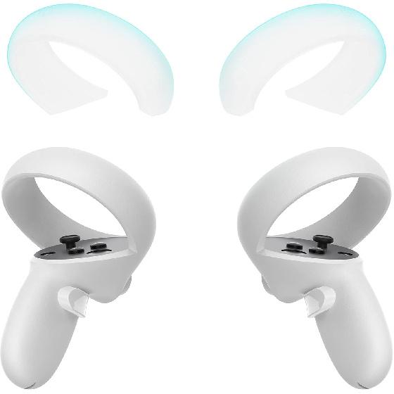 KIWI design Защитный чехол-кольцо Halo для контроллера, совместимый с аксессуарами Quest 2, Силиконовое кольцо-чехол против ударов с защитой