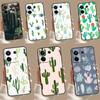 Plant Cactus Case For Xiaomi Redmi Note 9 10 11 12 13 Pro Plus 9S 10S 11S 12S Redmi 12 10C 9C 13C Coque