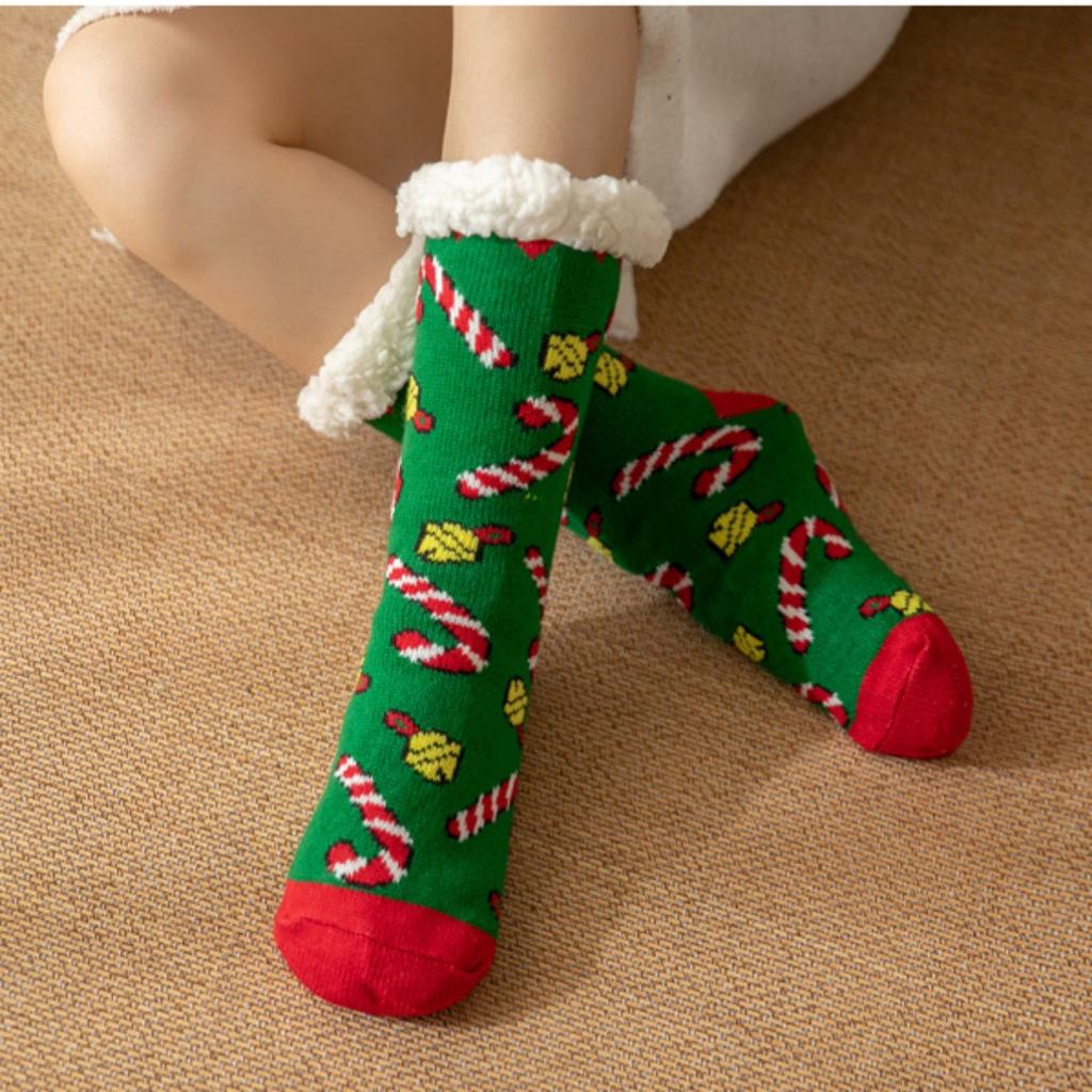 Christmas Socks, Floor Socks, Winter Socks, Snow Socks, Plush Socks, Coral Socks, Home Socks, Sleep Socks