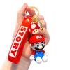 Keychain Mario Super Toy Cartoon Key Ring Bag Pendant Doll Kids Gifts Decorate