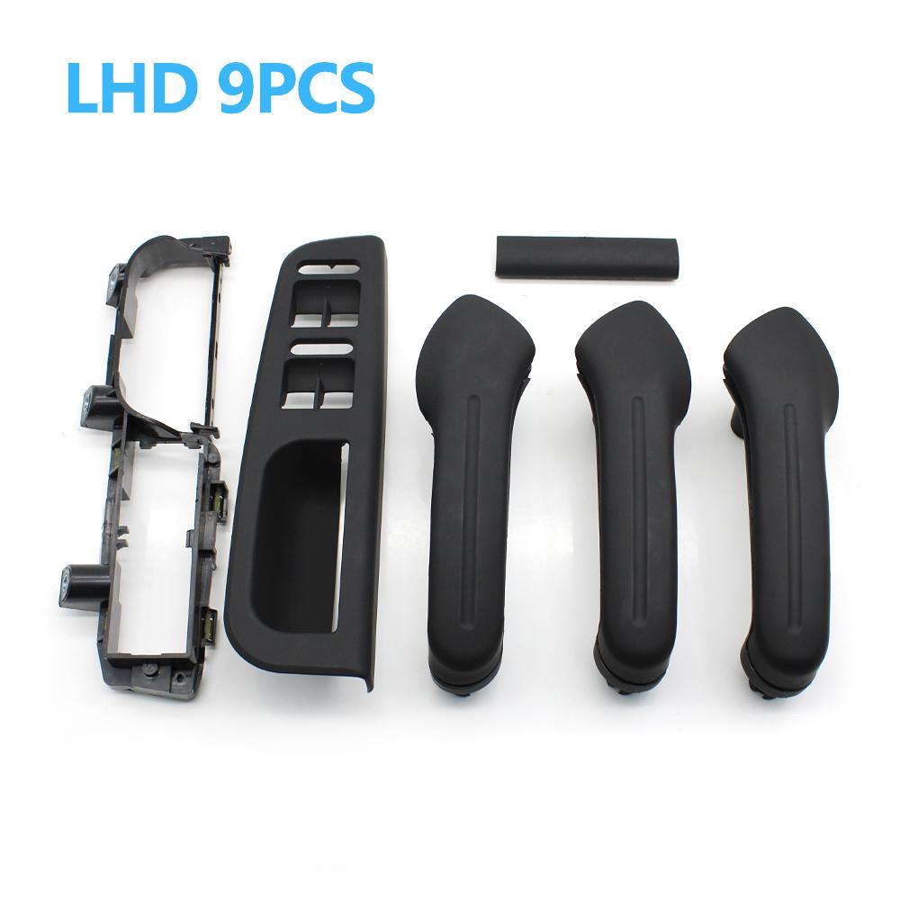 

Ручка для двери автомобиля с левым рулем, передняя, задняя, левая, правая, черная, для VW Bora Golf 4 MK4 Jetta 1999 2000 2001 2002 2003 2004 LHD 9PCS