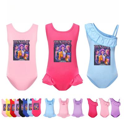 5029 Kinder Mädchen Rumi Mira Zoey Badeanzug mit Print, einteiliger Badeanzug, Bademode