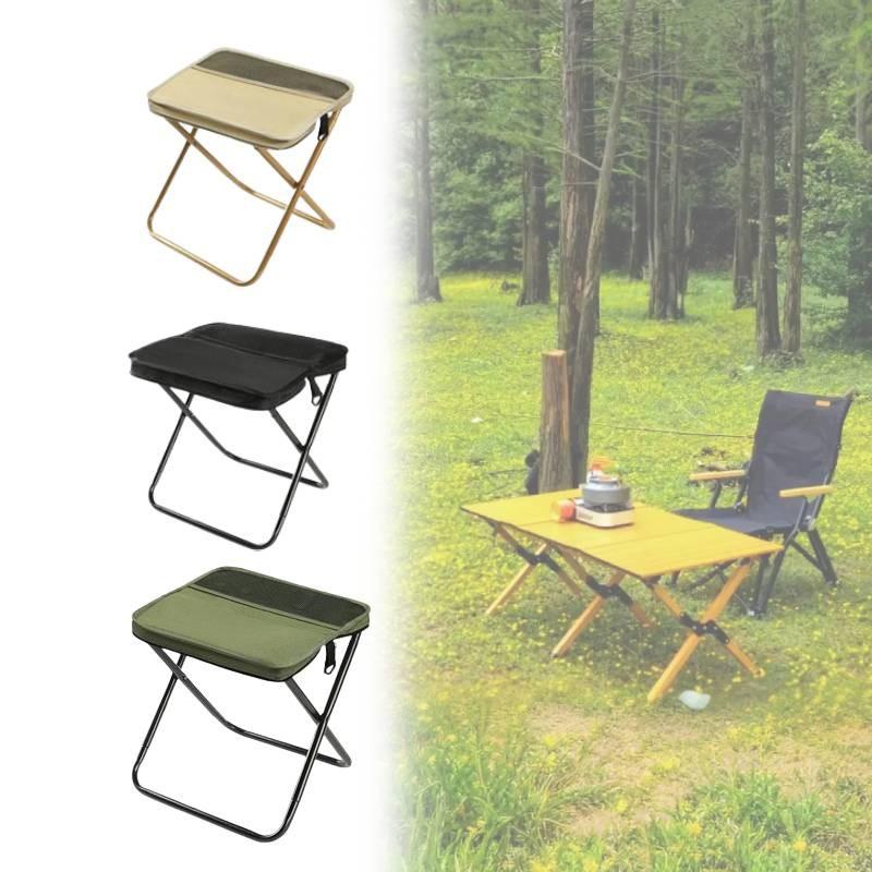 Travel Friendly Folding Stool Oxford Fabric Lightweight Build Outdoors Picnics