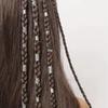 Anneau de Cheveux Métallique Feuille Mode Européen-Américain pour Dreadlocks - Style Doux & Cool