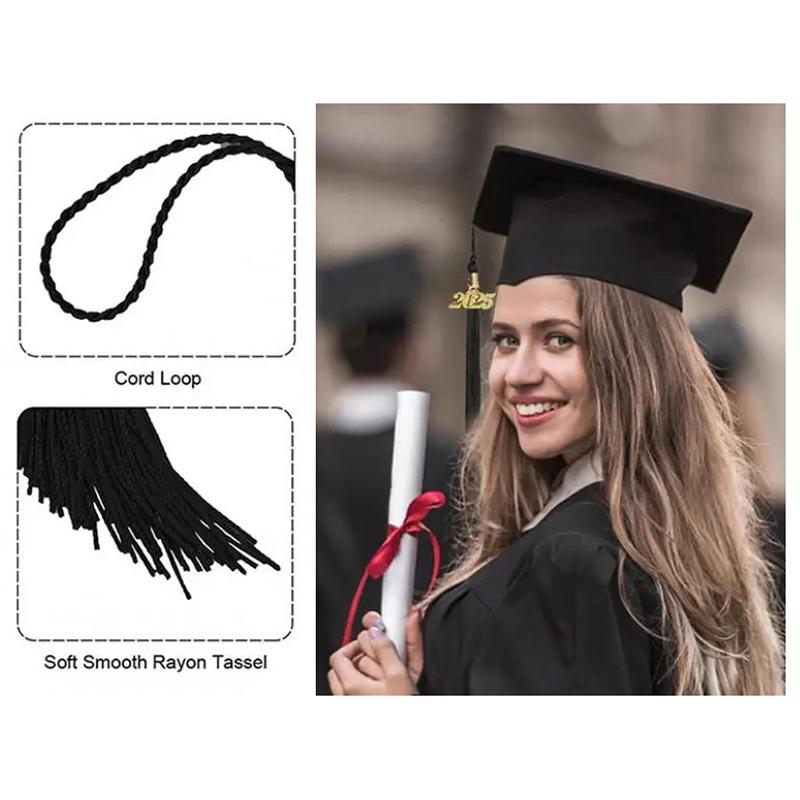 2025 Academic Hat Headwear Academy Souvenir Caps Cosplay Supplies Charm Ornament Diy Fringe Graduation Dress Ceremony Hat Master