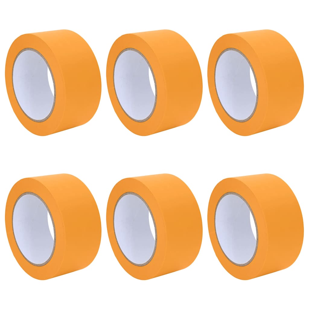 Painter s Masking Tape 6 pcs Yellow 50 mm x 50 m Paper
