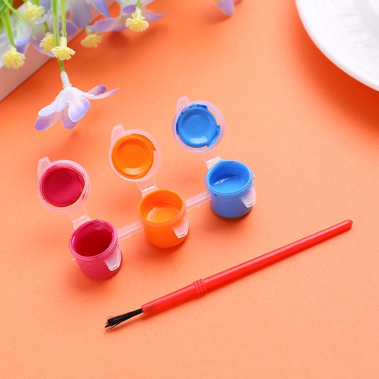 3ml Triple-Color Acrylic Paint Set for Kids' DIY Doll and Hand Painting
