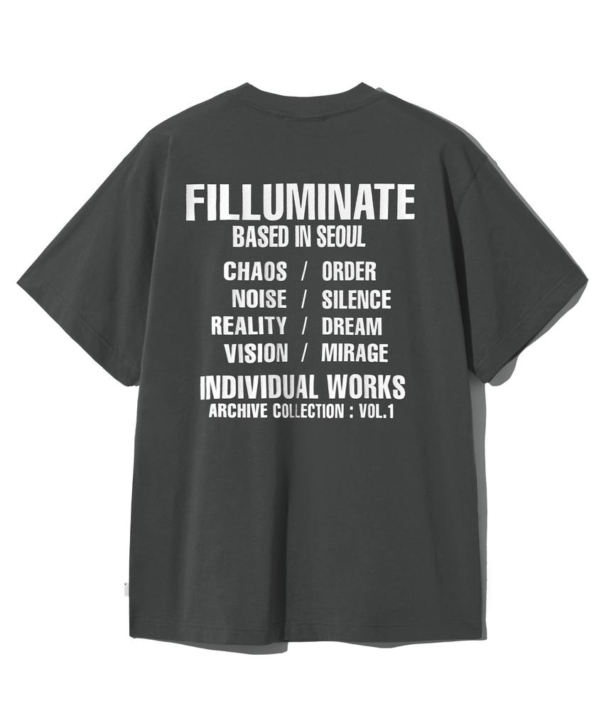 FILLUMINATE Contrast Graphic T-Shirt - Charcoal