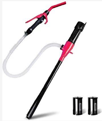 Battery-Operated Electric Oil Extractor Pump 95608S Portable Fuel Transfer Pump with Nozzle for Car Motorcycle