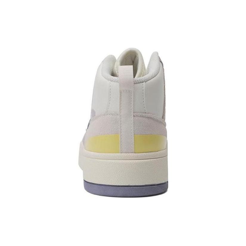 Adidas Originals Post Up Versatile Comfortable Non-Slip Mid-Top Skate Shoes Unisex Skate Shoes White Purple IG9129