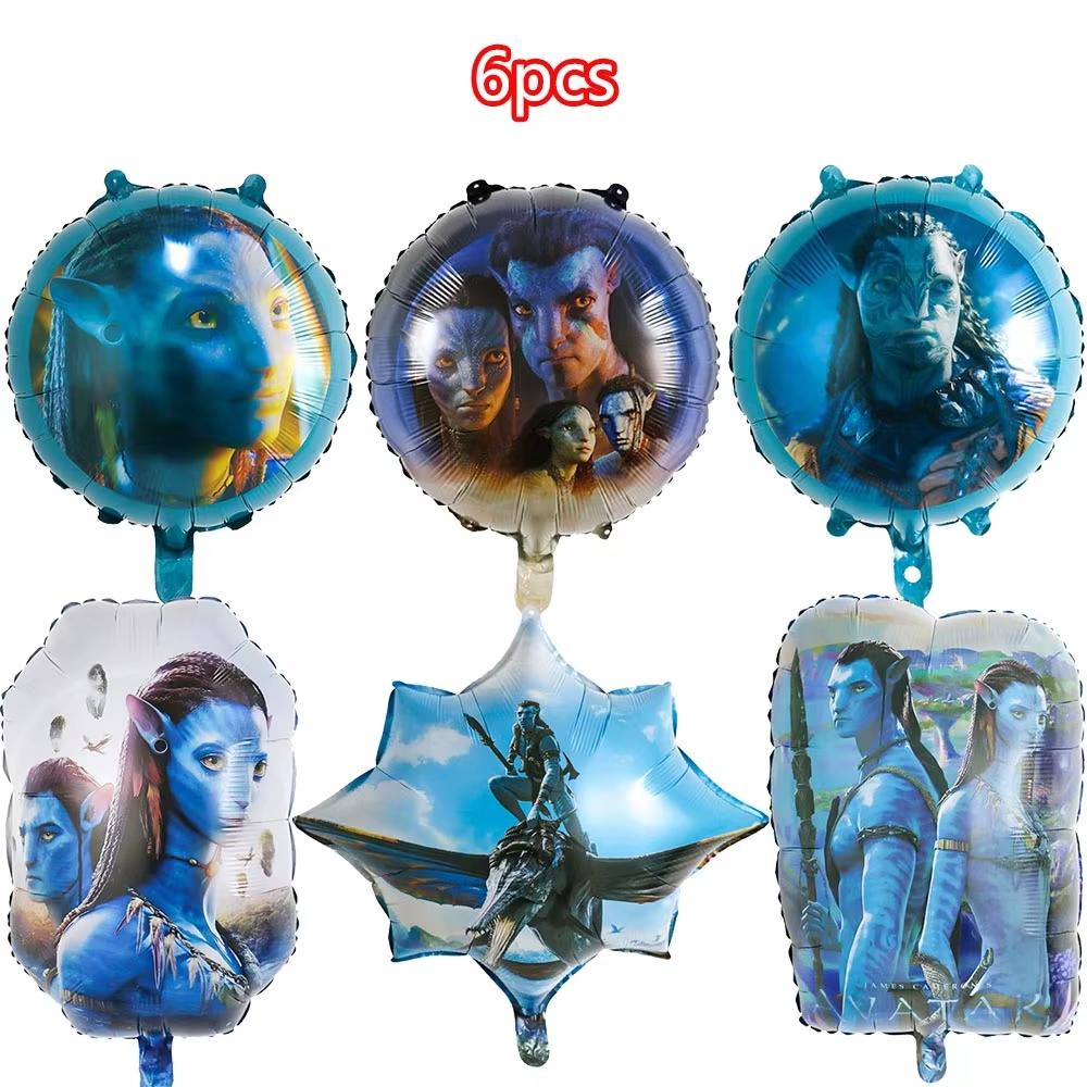 New Avatar Birthday Party Decoration Tableware Avatar 2 Balloons Set Plate Cup Gift Bags For Kids Boy Party Favors Photo Booth