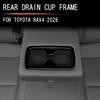 For Toyota Rav4 2026 Rear Cup Holder Decorative Trim Stickers Carbon Fiber Auto Inerior Drink Bottle Storage Slot Accessories