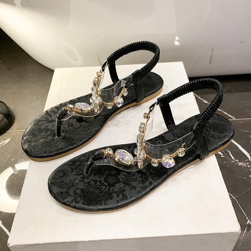 Mode 2025 Sommer Flache Sandalen für Damen Schnallenriemen Damen Sandalen Täglich Strandparty Schuhe für Damen Outdoor Leichte Damen Schuhe