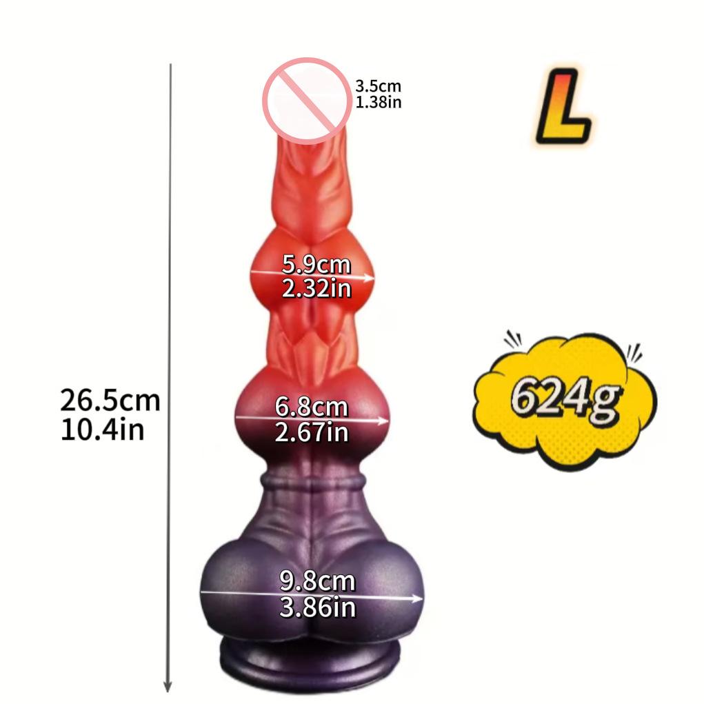 Alien Horse Hanging Double Knot False Penis  Thick Posterior Chamber Anal Plug  Male And Female Masturbation Device Sexual Product