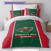 Minnesota Wild Pattern Bedding Set Quilt Cover Pillowcase Home Decor Gift (1 * Duvet Cover + 2 * Pillowcase, Without Core)