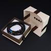 108 Beads Obsidian Chakra Bracelet Quadruple Mala Beads [Coai]