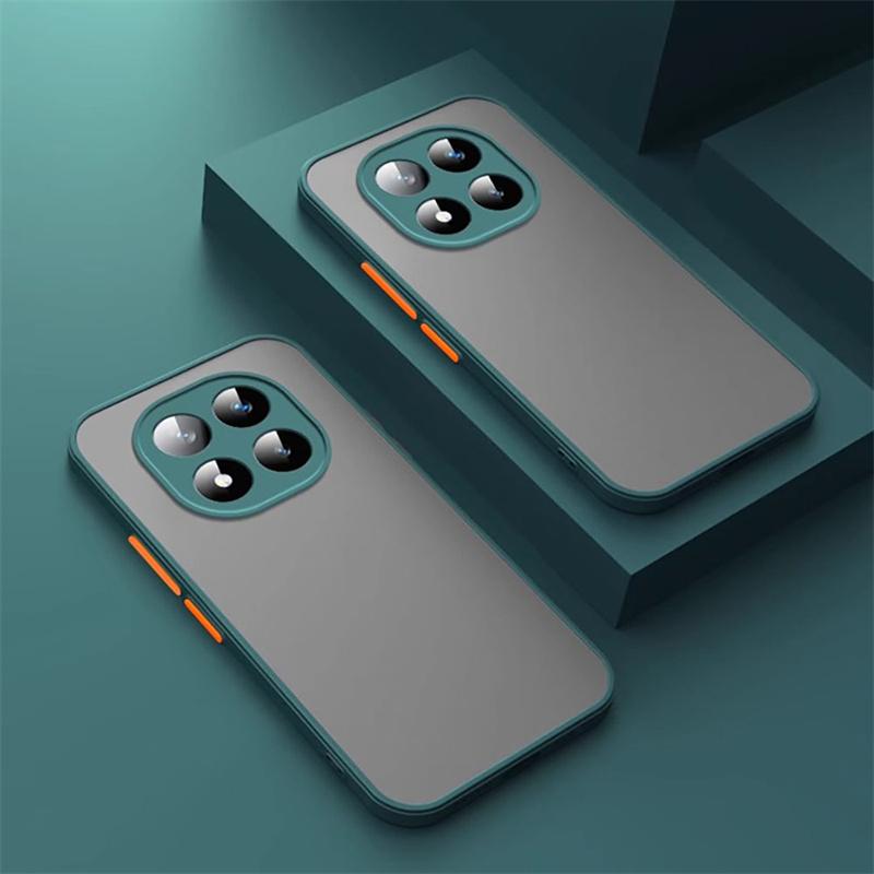 Shockproof Armor Matte Case For Xiaomi Redmi Note 14 13 12 11 10 9 Pro Plus A3 14T 14C 5G 4G Soft TPU Bumper Clear Hard PC Cover