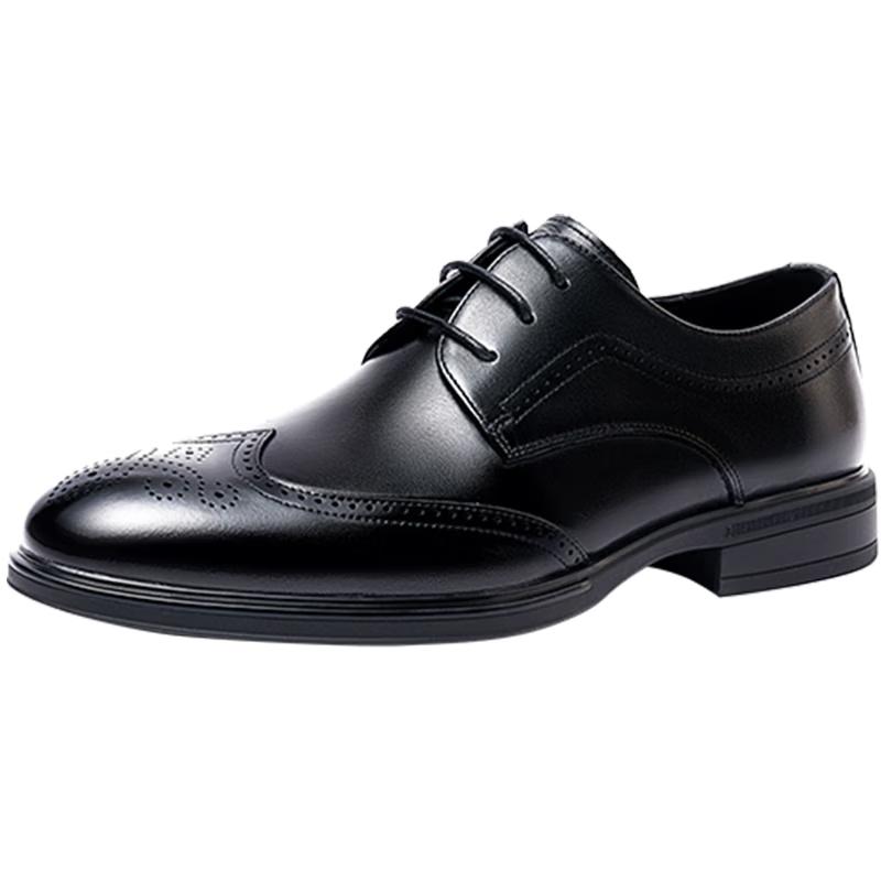 LAORENTOU Men s Brogue Leather Dress Shoes 42