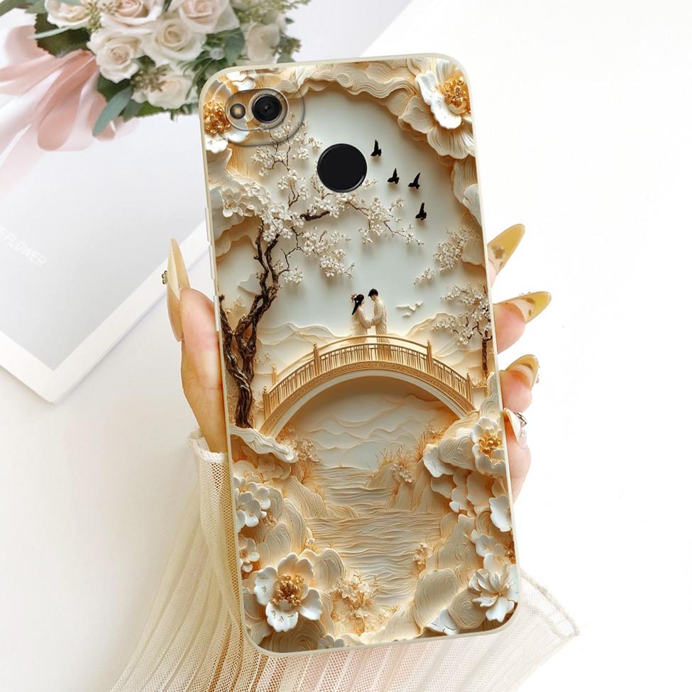 Phone Casing For Redmi 4x Cover Fashion Cartoon Cute Funny Painted Silicone Case For Xiaomi Redmi 4x