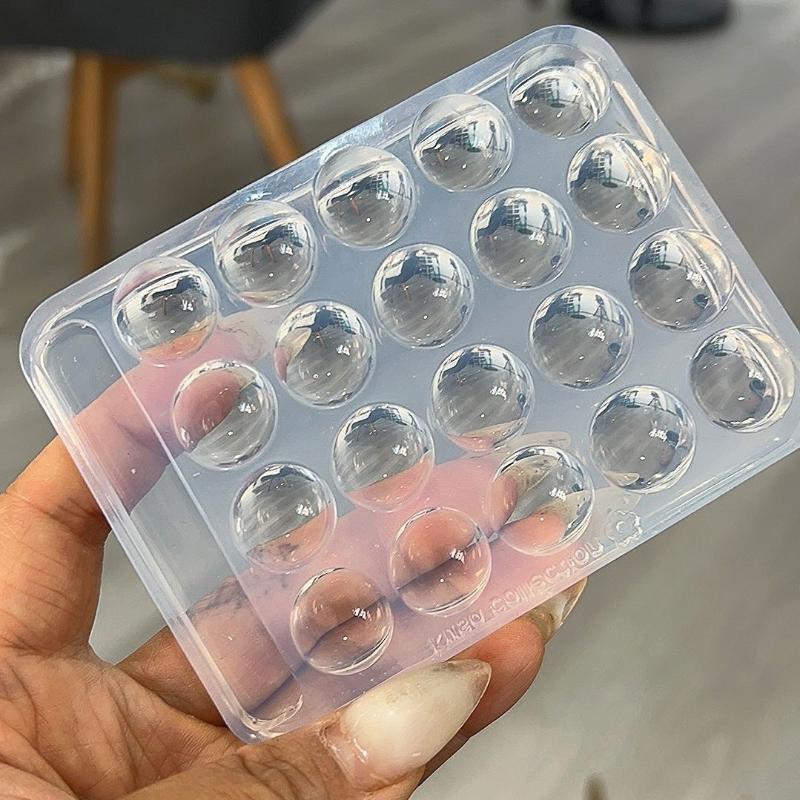High Transparent Nail Art Nail Color Palette Or Gel Polish Pallet Mixing Drawing Paint Plate Pad Manicuring Display Showing