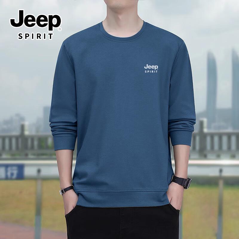 

JEEP SPIRIT Men s Crew Neck Long Sleeve Sweatshirt L