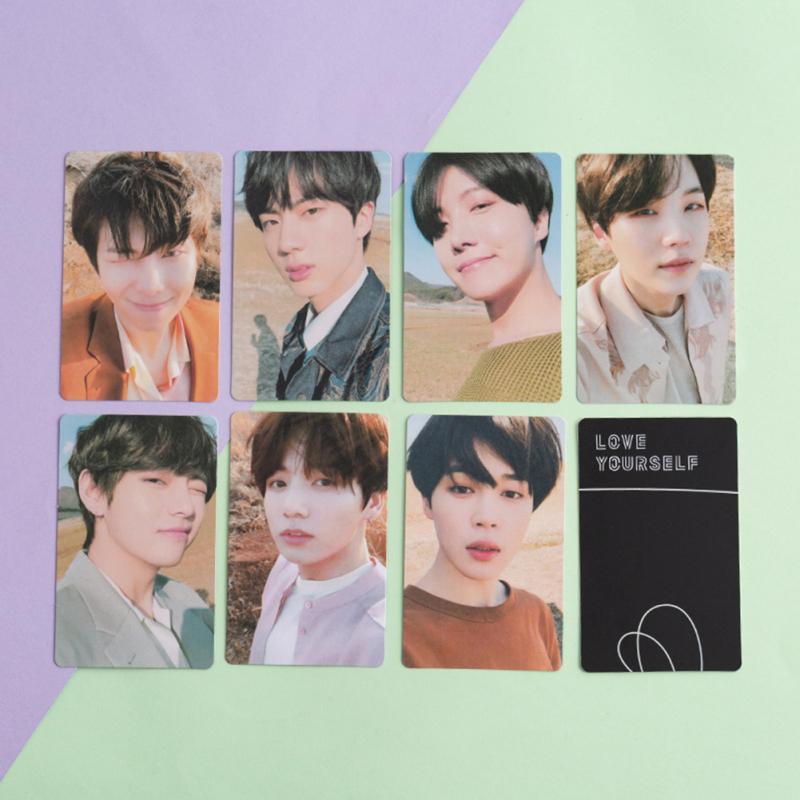Bangtan Boys Photo Cards Laser-printing Love Yourself Album Photo Card Gift