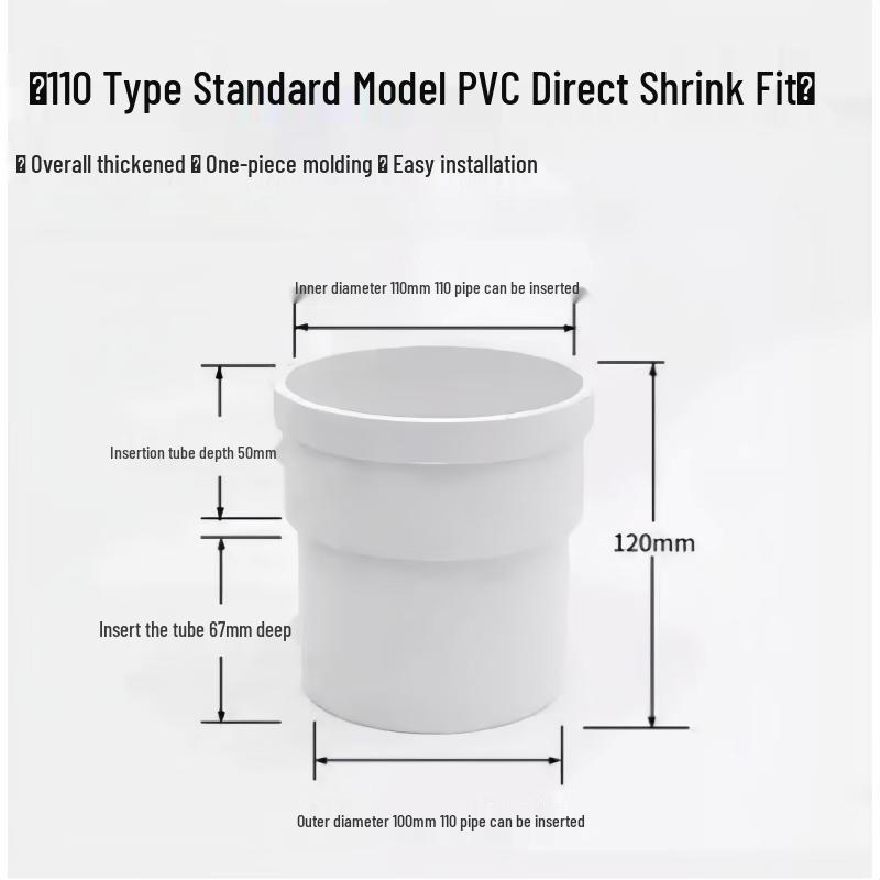 JingMian PVC Pipe Reducing Extension Connector