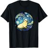 Harp Seal In Starry Night Painting Men Women Kids T-Shirt