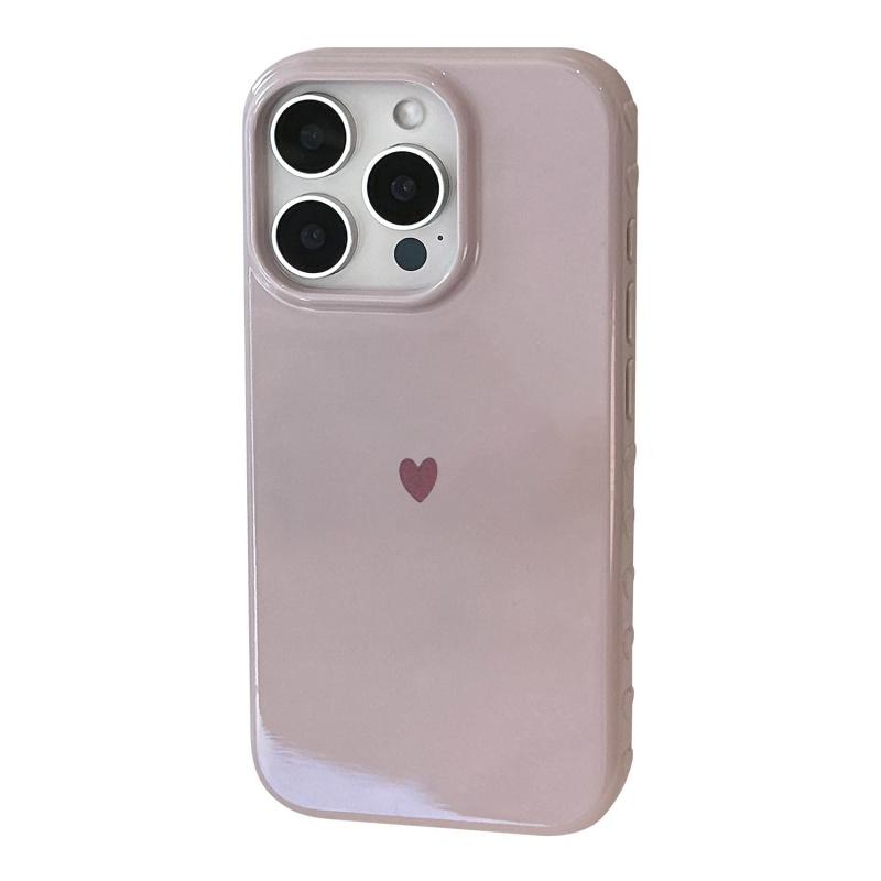 Jednoduchý červený milostný srdíčko měkký TPU kryt na telefon pro iPhone 17 Air 16 14 13 12 11 Pro Max 7 8 Plus Kryt pro iPhone 16E 15 Pro