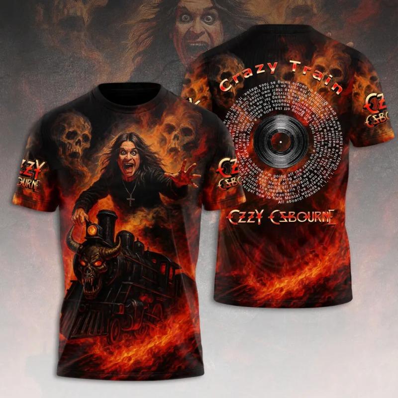 

Rock Ozzy Osbourne Band 3d Print T-shirt Men Women Fashion Hip Hop Short Sleeve Oversized Sports O-Neck Men Tops Tees XXS
