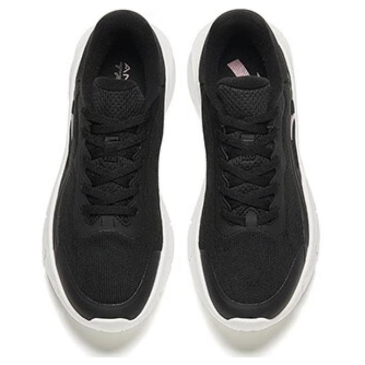 Anta Comfortable Daily Non-Slip Wear-Resistant Low-Top Running Shoes Women Sneakers Black 122347790-2
