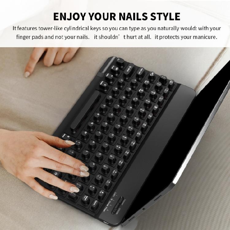 Ergonomic Raised Keycaps Silicone Keyboards Cover For Long Nails AntiDust Protections Soft Portable Laptop Accessory