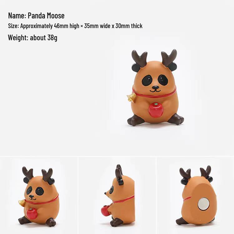 3D Nordic Santa & Reindeer Christmas Refrigerator Magnets