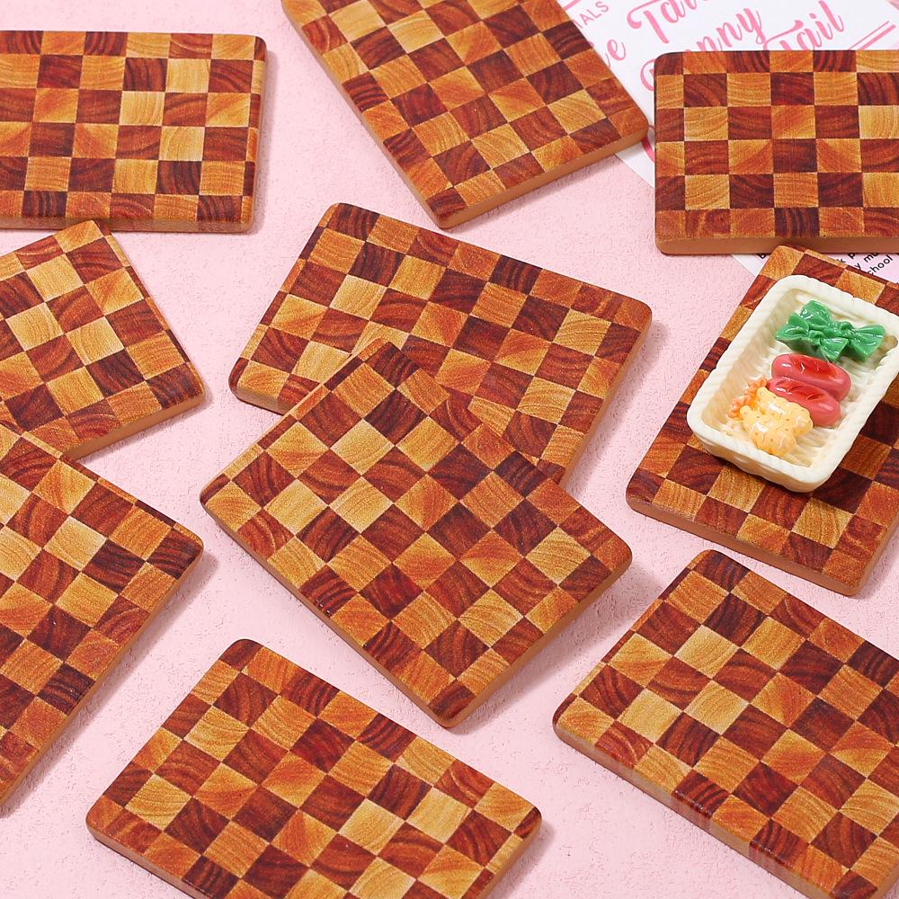 Large DIY Handmade Hairpin & Magnet Materials: Creative Plaid Board, Cream Glue, Resin Accessories