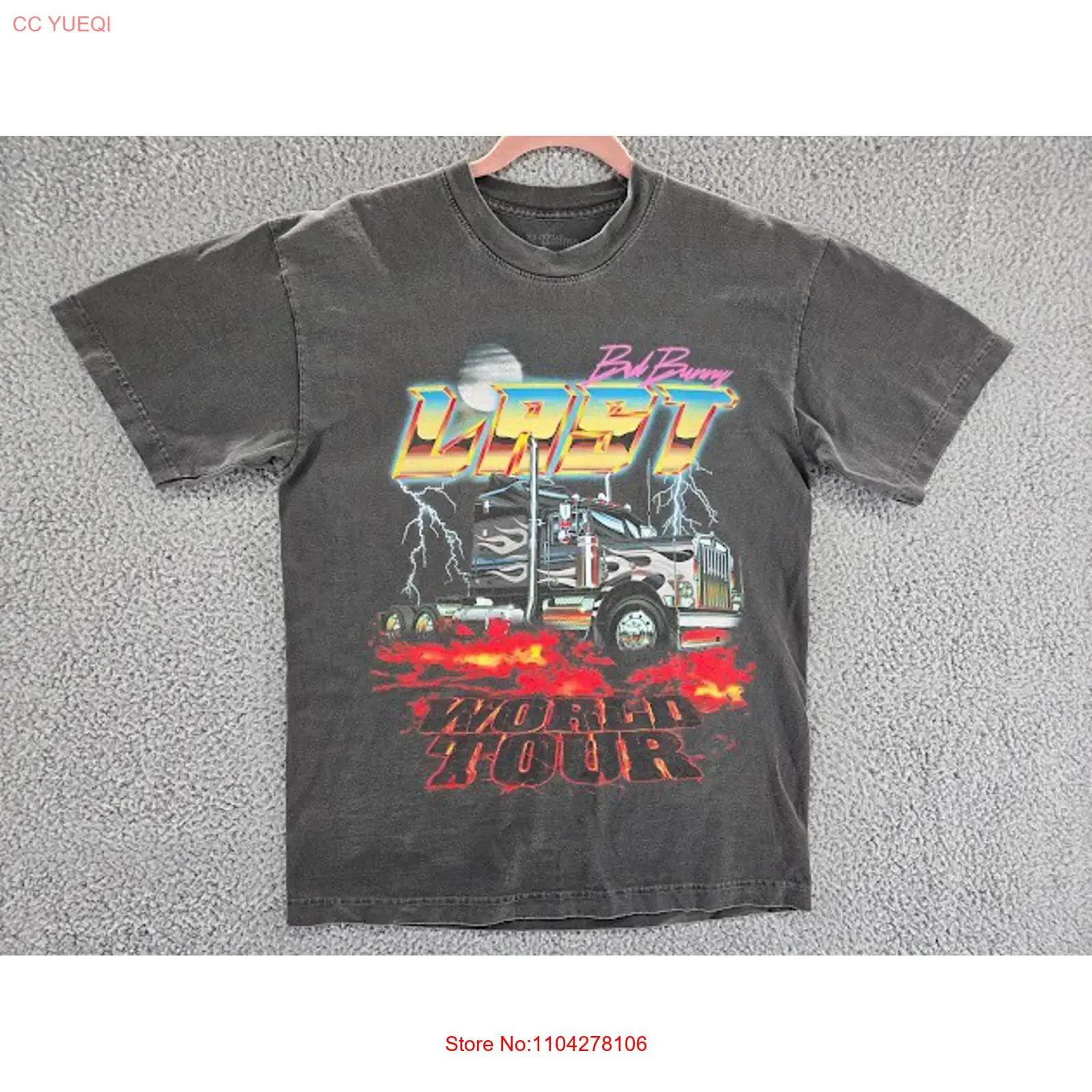 

Bad Bunny T Shirt Mens Medium Last World Tour Band vintage Washed Versatile Stylish graphic Top For Everyday Wear fashion 5XL різнокольоровий