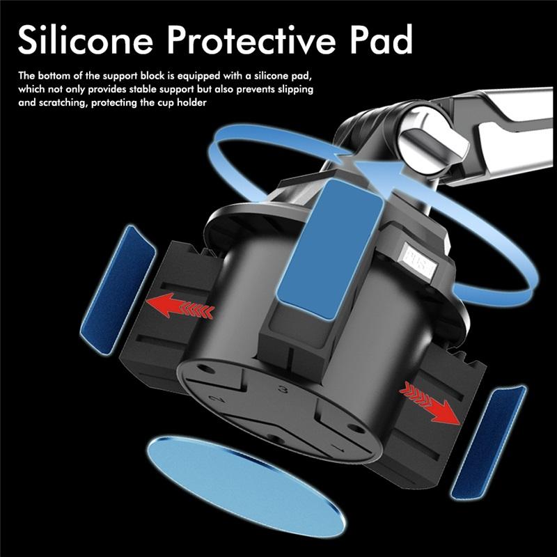 Car Cup Phone Holder Adjustable Car in-car Water Cup Holder Long Joint Position CellPhone Tablet Computer Universal Car Bracket