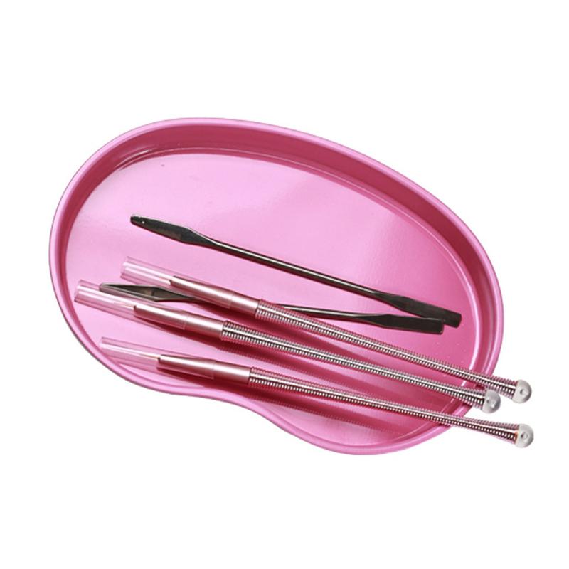 1Pcs Stainless Steel Nail Art Equipment Plate Doctor Surgical Dental Tray False Nails Dish Tools Cosmetic Storage Tray