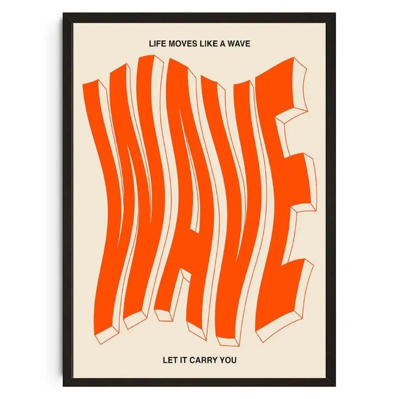 Abstract Typography Art Poster Less Is More Canvas Painting Motivational Quote Art Home Decor Print for Home Living Room Decor