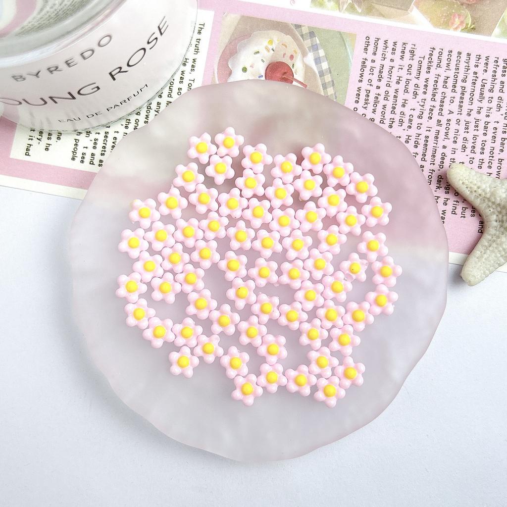 Pink Resin Cartoon Bowknot Heart Bow Tie Little Bunny Nail Art Accessories DIY Nail Hairpin Accessories Wholesale
