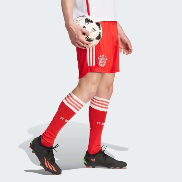 adidas Bayern Munich Black Soccer Bottom Men's Red White IJ7444