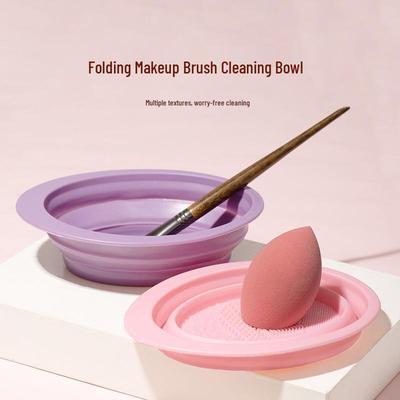 Silikon Faltbarer Make-up-Pinsel & Schwammreiniger